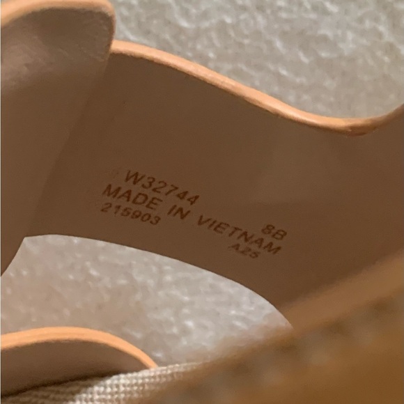 COLE HAAN Marlee Fisherman Footbed Sandals Leather Womens Tan Sz 8 B Open Toe - Picture 7 of 8